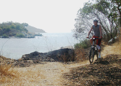 Bicycling at Laem Nguu